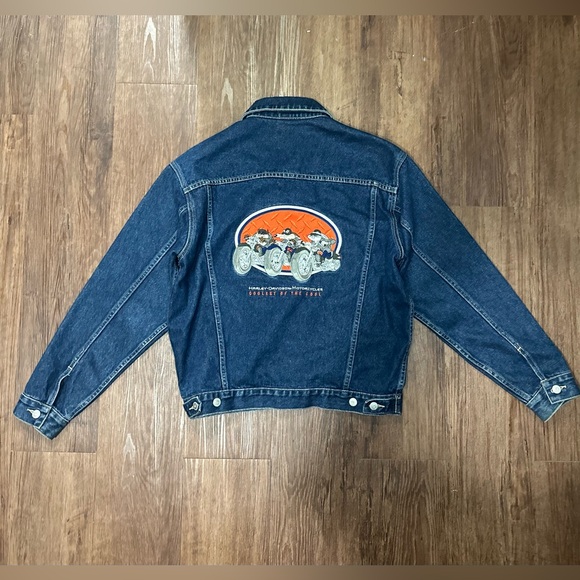 Harley-Davidson | Jackets & Coats | Vtg Warner Bros Harley Davidson Taz ...